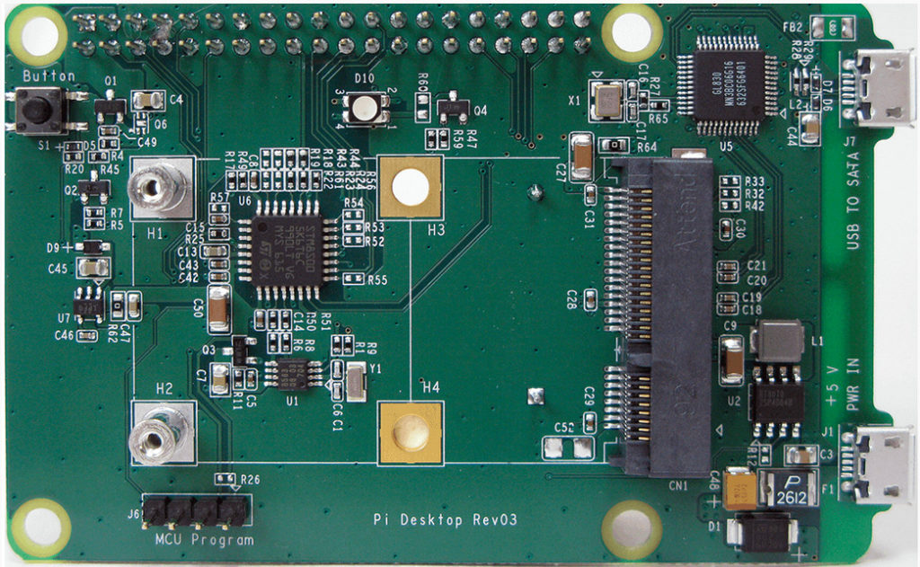 PiDesktop, un boîtier amélioré pour le Raspberry Pi (A/M, RTC, mSATA)