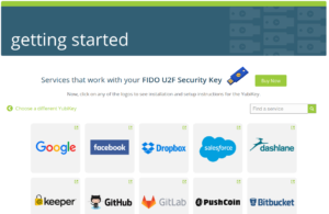 Yubikey services 300x195 - Test de la Yubikey FIDO U2F par Yubico