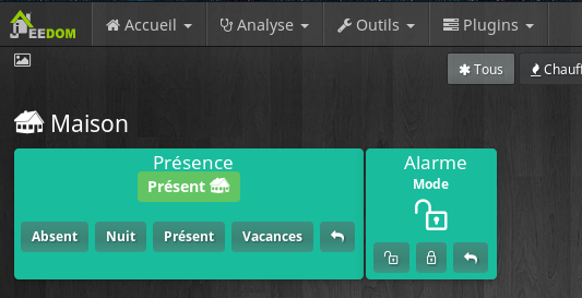 TUTORIEL] Les modes avec Jeedom – Blog Habitat et Domotique