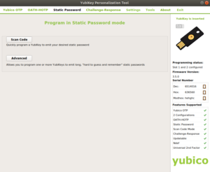 Yubikey NEO SP 1 300x246 - Paramétrer la Yubikey NEO avec le static password