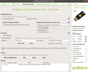 Yubikey NEO static password