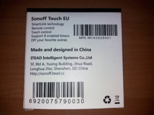 Sonoff Touch pres 4