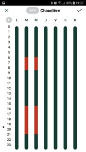 heatzy app planif2 169x300 - Test du thermostat connecté Heatzy Flam