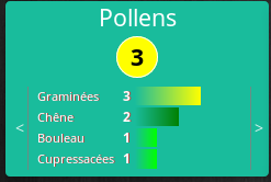 Pollens dash - [TUTORIEL] Créer une alerte aux pollens avec Jeedom
