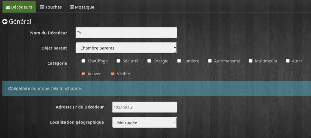 Orange TV Conf1 1024x456 - [TUTORIEL] Piloter le décodeur Orange TV avec Jeedom