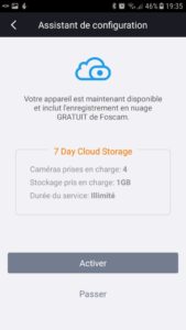 Foscam E1 App 11 169x300 - Test de la caméra IP Foscam E1 sans fils