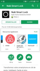 Nuki smartphone 169x300 - Utilisation de la serrure connectée Nuki
