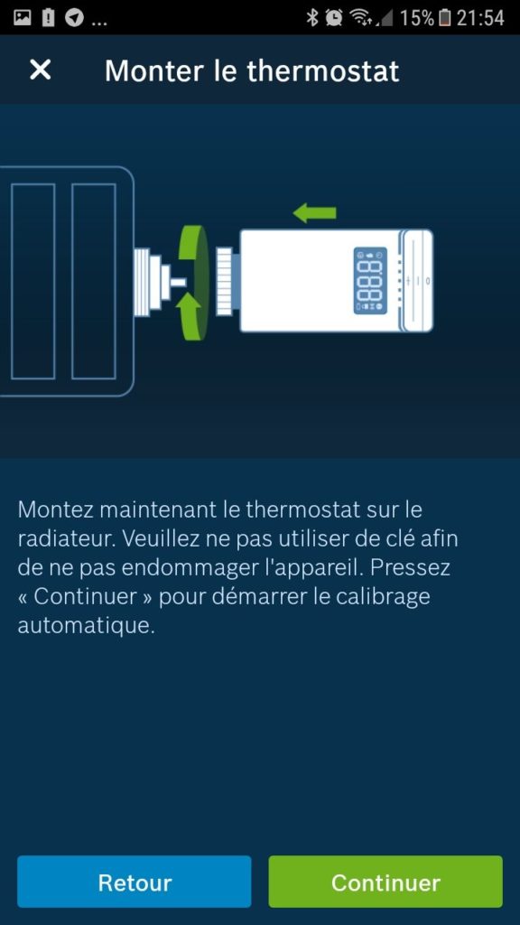 thermostat de radiateur Bosch install 08 576x1024 - Thermostat de radiateur connecté Bosch