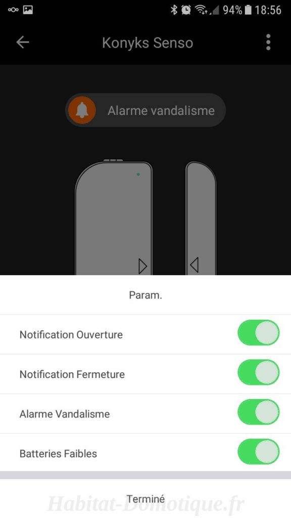 Test du détecteur d'ouverture WiFi Senso de Konyks Installation détecteur ouverture WiFi Senso Konyks 12 576x1024 - Test du détecteur d'ouverture WiFi Senso de Konyks