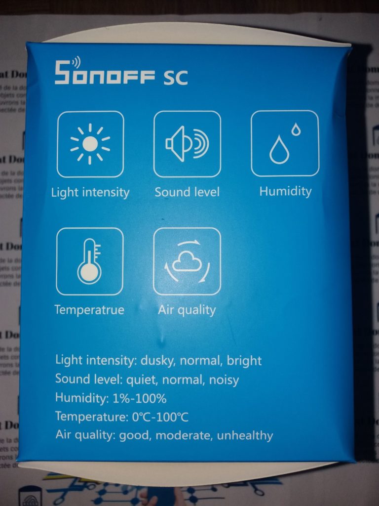 Sonoff SC pres 02 768x1024 - Sonoff SC pour monitorer son environnement