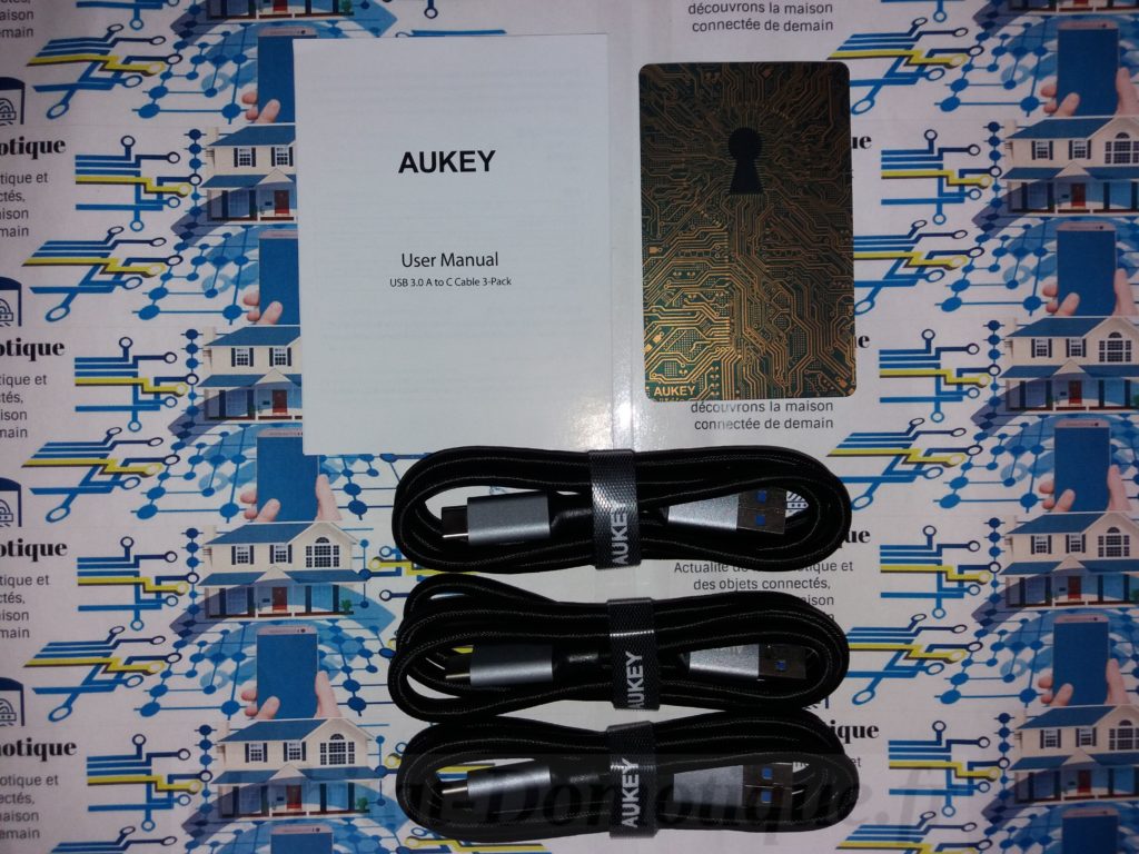 Cables USB C nylon Aukey 03 1024x768 - Test des câbles USB-C nylon de Aukey