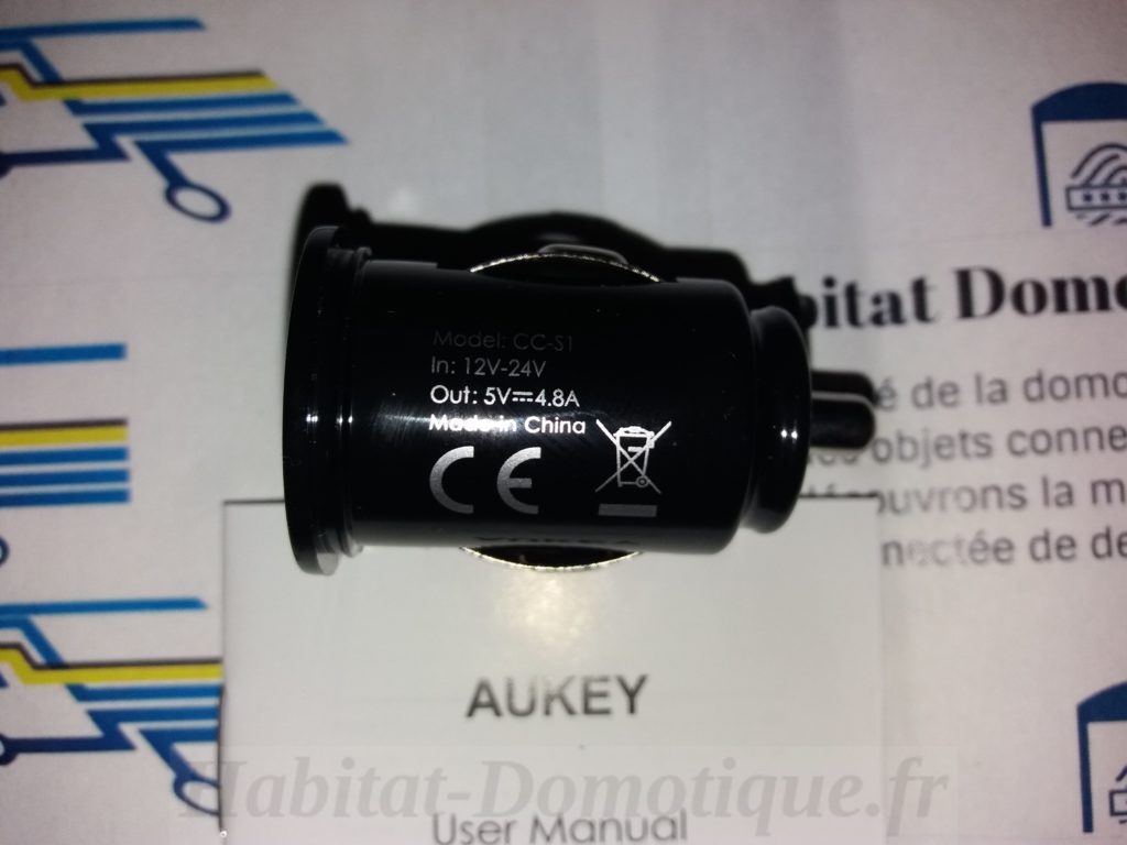 Chargeur Voiture USB CC S1 Aukey 03 1024x768 - Test du chargeur voiture USB CC-S1 Aukey