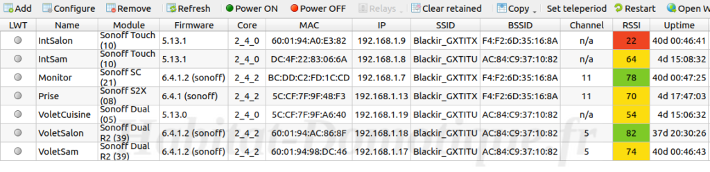 Tasmota Device Manager Presentation 02 1024x248 - Monitorer ses équipements avec Tasmota Device Manager